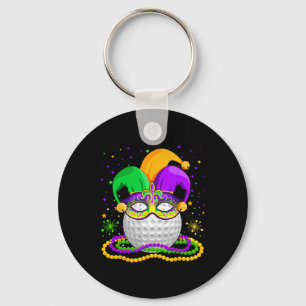 Chaveiro Golf Vestindo Jester Hat Miçangas Mascaradas Mardi