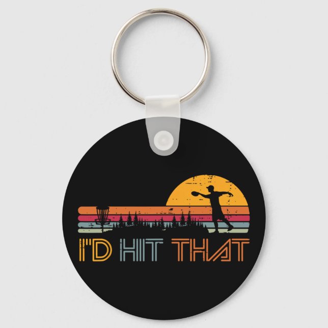Chaveiro Golfe de Disco Id Acerte Esse Jogador de Frisbee R (Frente)