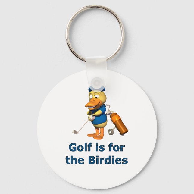 Chaveiro Golfe é para os pássaros (Frente)