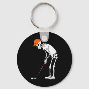 Chaveiro Golfe Esqueleto Divertido Golfe de Halloween Espor