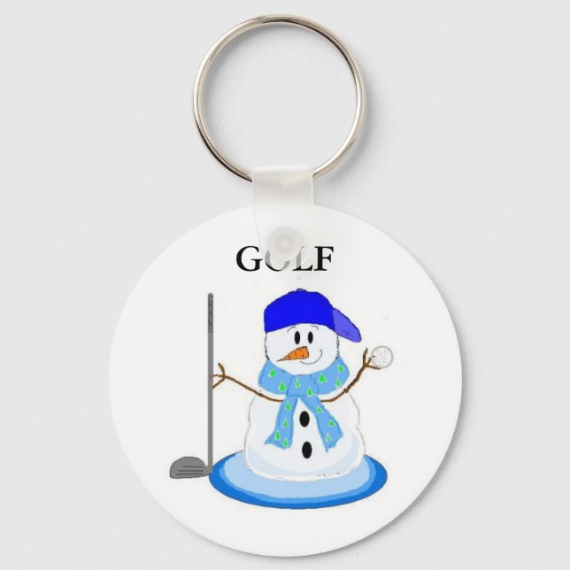 Chaveiro Golfing Snowman (Frente)