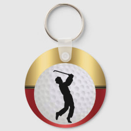 Chaveiro Golfing Sport ball and golfer Elegant background