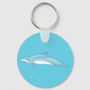 Chaveiro golfinho azul Na moda