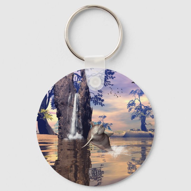 Chaveiro Golfinho engraçado (Frente)