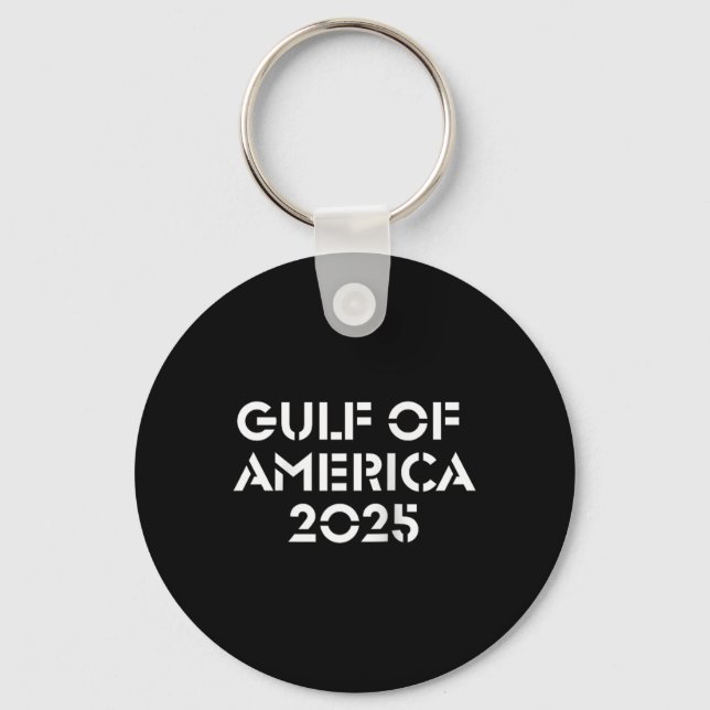 Chaveiro Golfo Da América Trump 2025 Raglan Baseball Tee (Frente)