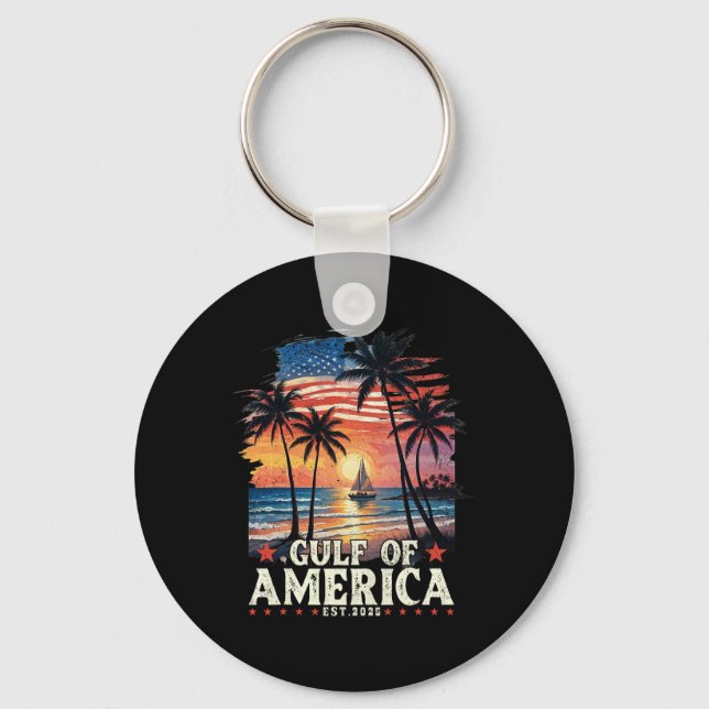 Chaveiro Golfo De Bandeira Americana 2025 (Frente)