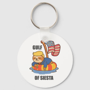 Chaveiro Golfo de Siesta Engraçado Sloth Trump