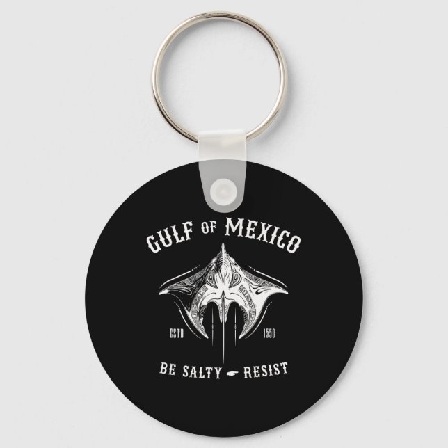 Chaveiro Golfo Do México É Salgado E Resiste Tribyl Manta R (Frente)