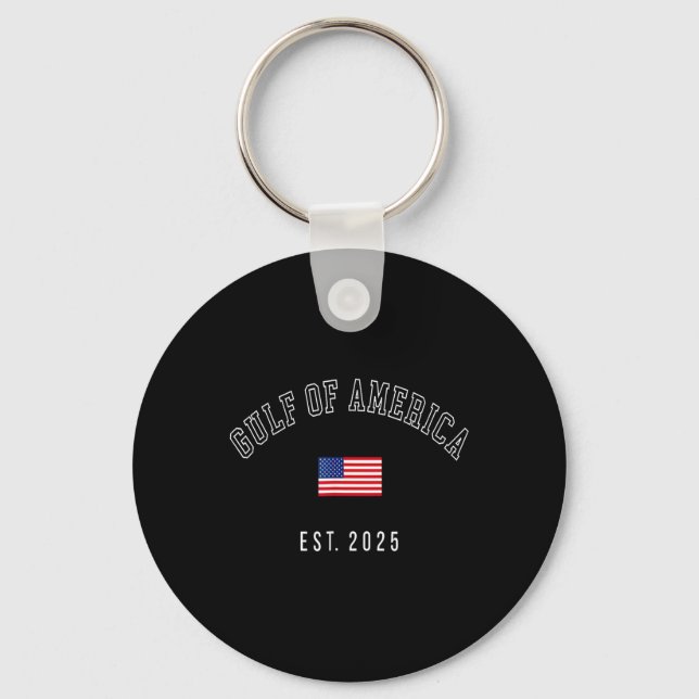 Chaveiro Golfo Retro Da América Est 2025 U.A. Flag M (Frente)