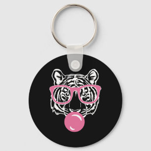 Chaveiro Goma-Bolha Tigre-Rosa Inteligente Gelado Gelado Ge