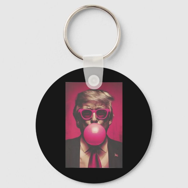 Chaveiro Goma de Mascar Donald Trump 2024  (Frente)