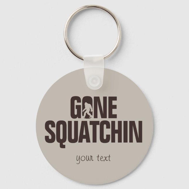 Chaveiro Gone Squatchin' - Brown e Tan (Frente)