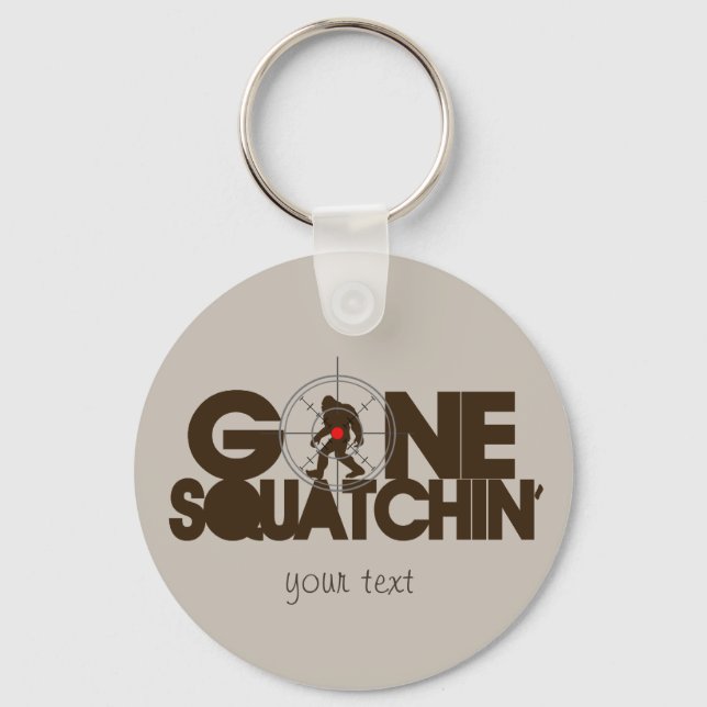 Chaveiro Gone Squatchin - Brown e tan (Frente)