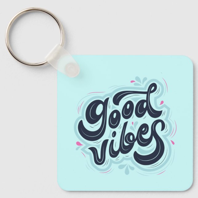 Chaveiro Good Vibes Keychain (Frente)