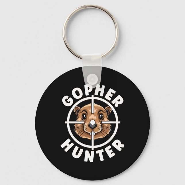Chaveiro Gopher Hunter Crosshairs Caça-Armadilhas (Frente)
