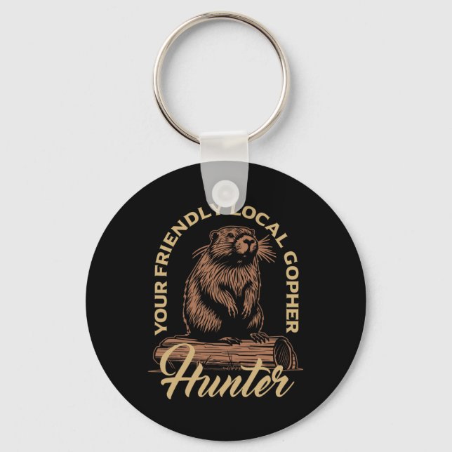 Chaveiro Gopher Hunter Gear Equipamentos Essenciais Gopher  (Frente)