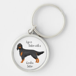 Chaveiro Gordon Setter chaveiro. Itens personalizados para