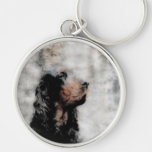 Chaveiro Gordon Setter Grunge Key Chain