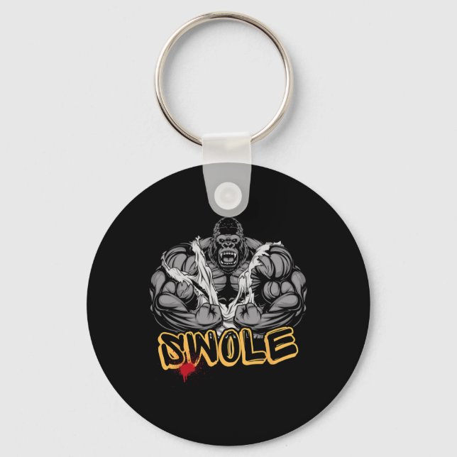 Chaveiro Gorilla Mode Strong Bodybuilding Workout Muscle Sw (Frente)