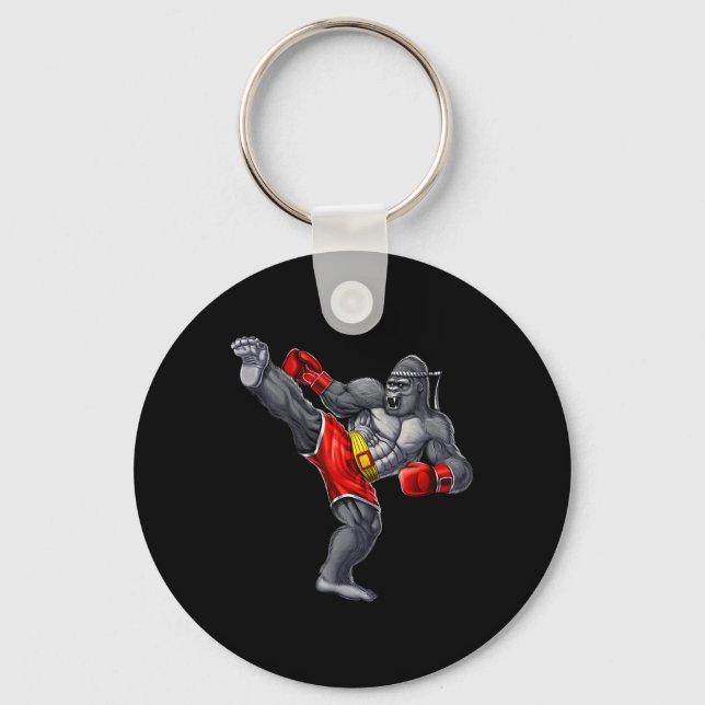 Chaveiro Gorilla Muay Thai Boxe Karatê Kickboxing Artes Mar (Frente)