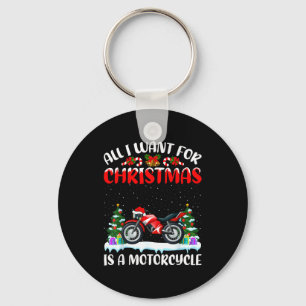 Chaveiro Gorro de Papai Noel Engraçado Tudo o que Quero no