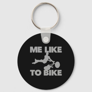 Chaveiro Gosta De Andar De Bicicleta Engraçado Mountain Bik