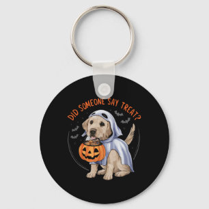 Chaveiro Gostosuras de Fantasma Labrador Filhote Halloween