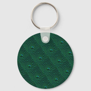 Chaveiro Gotas de Água em Metal Verde