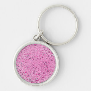 Chaveiro Gotas de água rosa quente