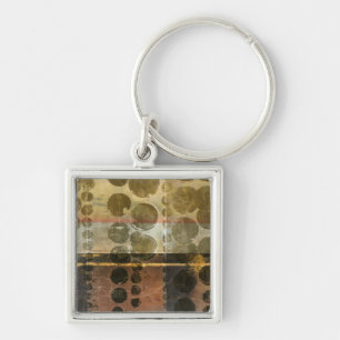 Chaveiro Gotas Verdes Circulares