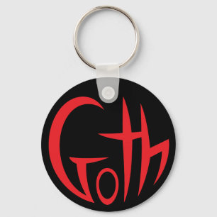 Chaveiro Gótico (Apontado) (Vermelho)