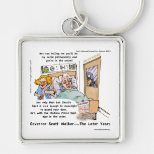 Chaveiro Gov Scott Walker Engraçado Camisetas Satíricas De 