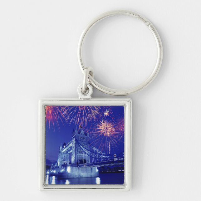 Chaveiro Grã-Bretanha, Londres. Fogos de artifício sobre a  (Frente)