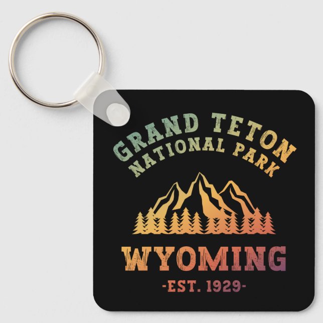 Chaveiro Gradiente Grand Teton National Park Wyoming EUA (Frente)