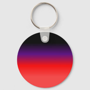 Chaveiro Gradiente Preto, Roxo e Vermelho