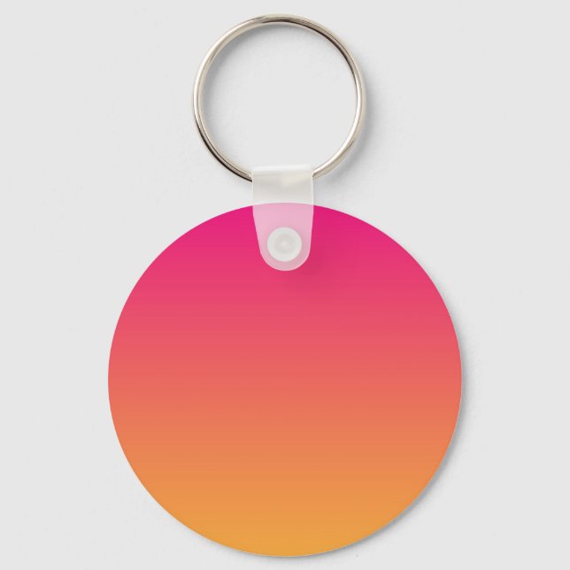 Chaveiro Gradiente rosa e laranja (Frente)