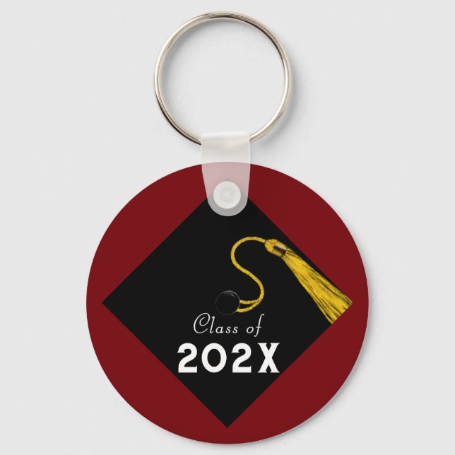 Chaveiro Graduação 2025 Maroon Keepsasasak (Frente)