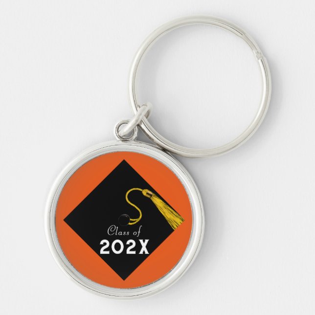 Chaveiro Graduação 2025 Orange Keepsasasasasaet (Frente)