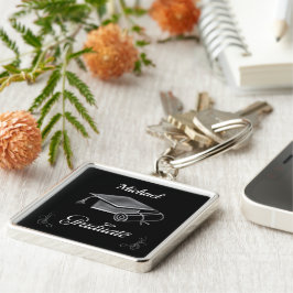 Chaveiro Graduação Black & Silver, Boné e Diploma