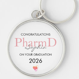 Chaveiro Graduação de Farmacêutico Nome Personalizado Ano