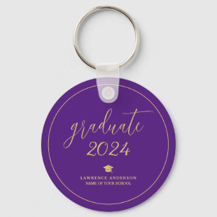 Chaveiro Graduação do Elegant Royal Purple Formando 2024
