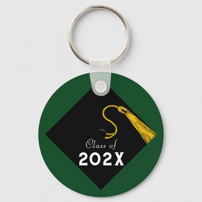 Chaveiro Graduação em 2025 Green Keepsasasssk (Frente)