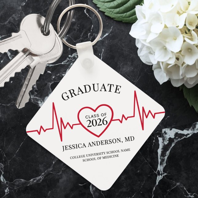Chaveiro Graduação em Medicina (Elegant Nursing Doctor Medical keychain)