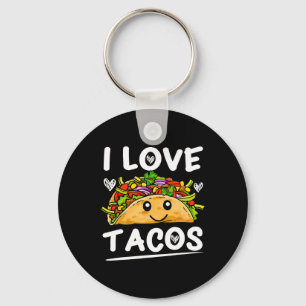 Chaveiro Gráfico 365 Eu Amo Tacos Cinco Tee De Mayo Taco