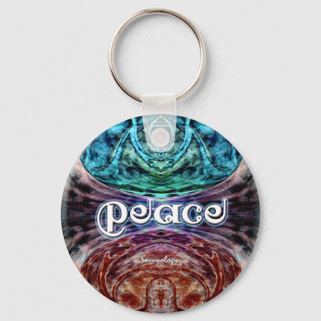 Chaveiro Gráfico da Meditação de Paz (Frente)