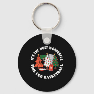 Chaveiro Gráfico de Árvores de Natal de Basquete - Pl de Ba