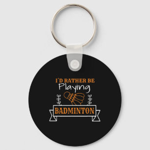 Chaveiro Gráfico de Bola de Badminton Para um Jogador de Ba