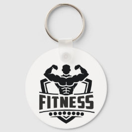 Chaveiro Gráfico de Motivação Fitness | Vida Forte e Ativa