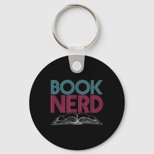 Chaveiro Gráfico Engraçado do Nerd de livro - Leitura inspi