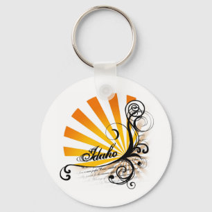 Chaveiro gráfico floral ensolarado de Idaho
